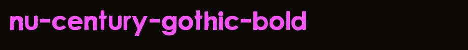 nu-century-gothic-Bold.ttf
(Art font online converter effect display)