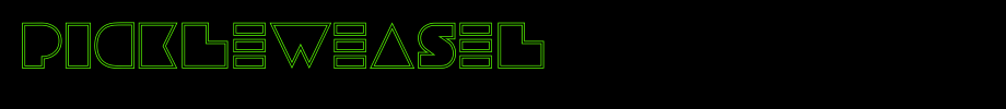 pickleweasel.ttf
(Art font online converter effect display)