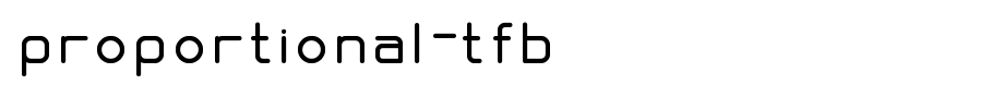 proportional-tfb.ttf的文字样式