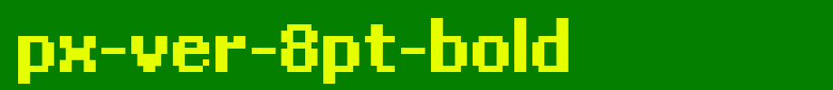 px-Ver-8pt-bold.ttf的文字样式