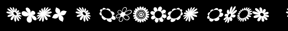 Saru-s-Flower-Ding-(sRB).ttf is a good English font download
(Art font online converter effect display)
