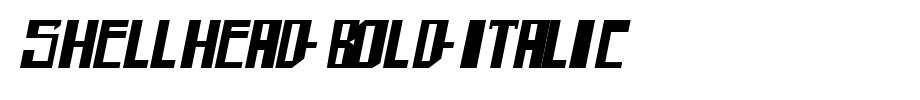 shellhead-Bold-Italic.ttf是一款不错的英文字体下载(字体效果展示)