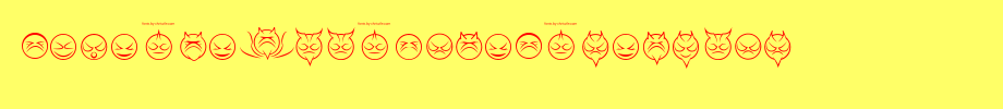 Some-devil-faces-Regular.ttf is a good English font download
(Art font online converter effect display)