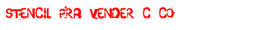 Stencil-pra-vender-c-co.ttf is a good English font download
(Art font online converter effect display)