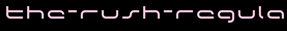 The-rush-Regular.ttf type, T letter English
(Art font online converter effect display)