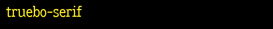 truebo-serif.ttf类型，T字母英文的文字样式