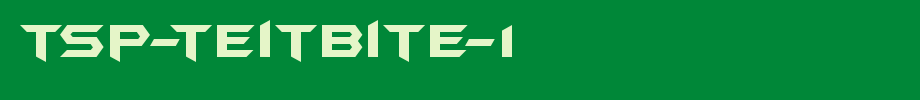 tsp-teitbite-1.ttf类型，T字母英文(字体效果展示)